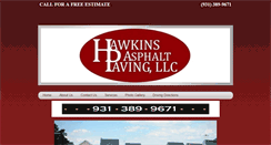 Desktop Screenshot of hawkinspaving.com