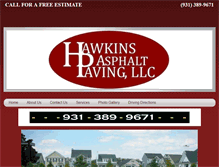 Tablet Screenshot of hawkinspaving.com